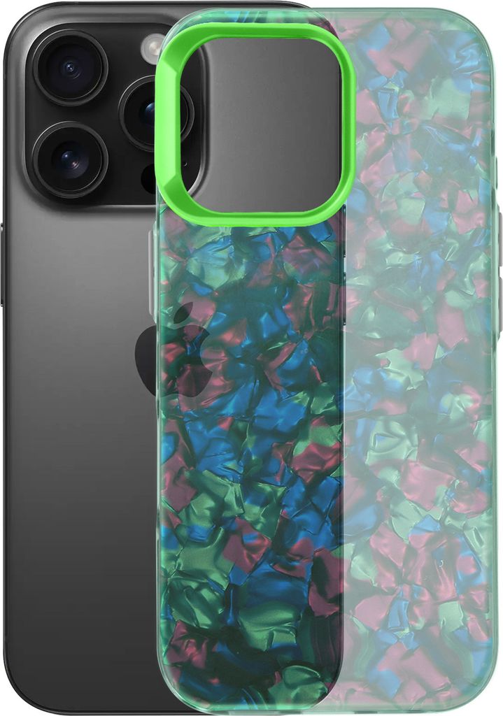 Avizar, Weiche Schutzhülle für iPhone 16 Pro Max Tutti Frutti, Grün