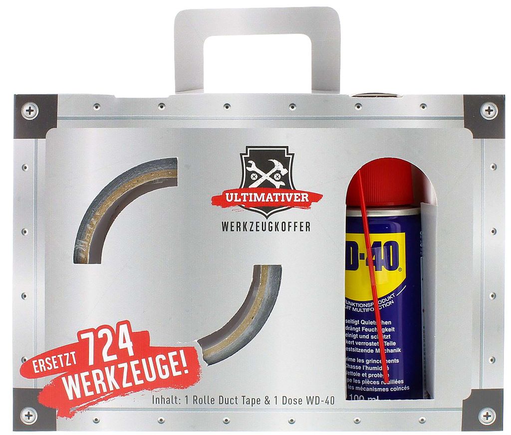 Ultimativer Werkzeugkoffer Geschenkidee Männer WD-40 Duct Tape Männergeschenk Vatertag