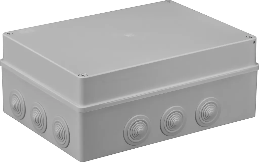 Boîte IP65 300x220x120 avec 12 presse-étoupes pour câblage extérieur