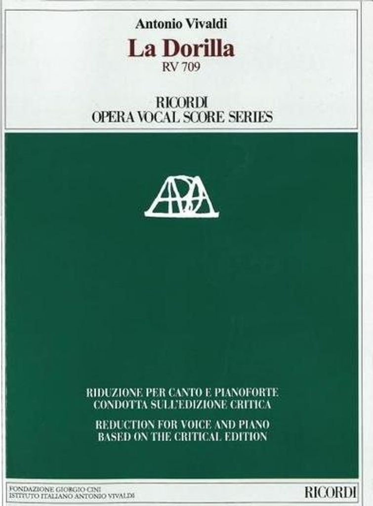 La Dorilla RV 709 Vokalpartitur Reduktion für Stimme und Klavier nach der Kritischen Ausgabe