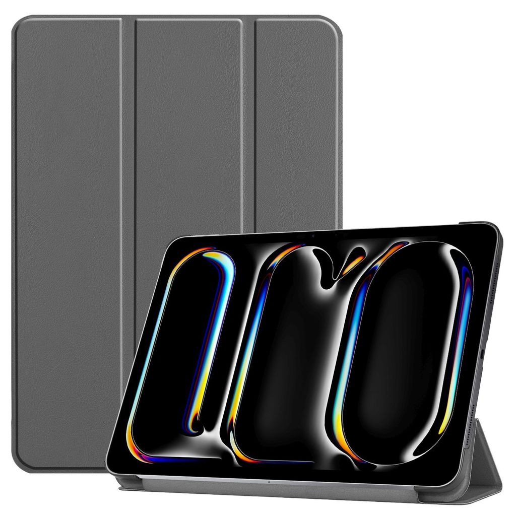 2in1 Set Cover und Displayglas für Apple iPad Pro 13 2024 M4 Zoll Tablethülle Schlank mit Standfunktion und Auto Sleep/Wake Funktion