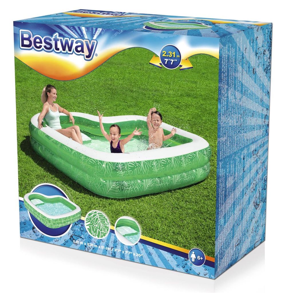 Piscina Gonfiabile Bestway 231x231x51 cm con Sedile e Immagine del prodotto 