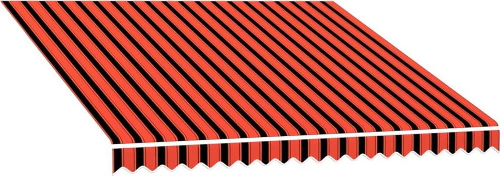 vidaXL Markisenbespannung Canvas Orange & Braun 3x2,5 m