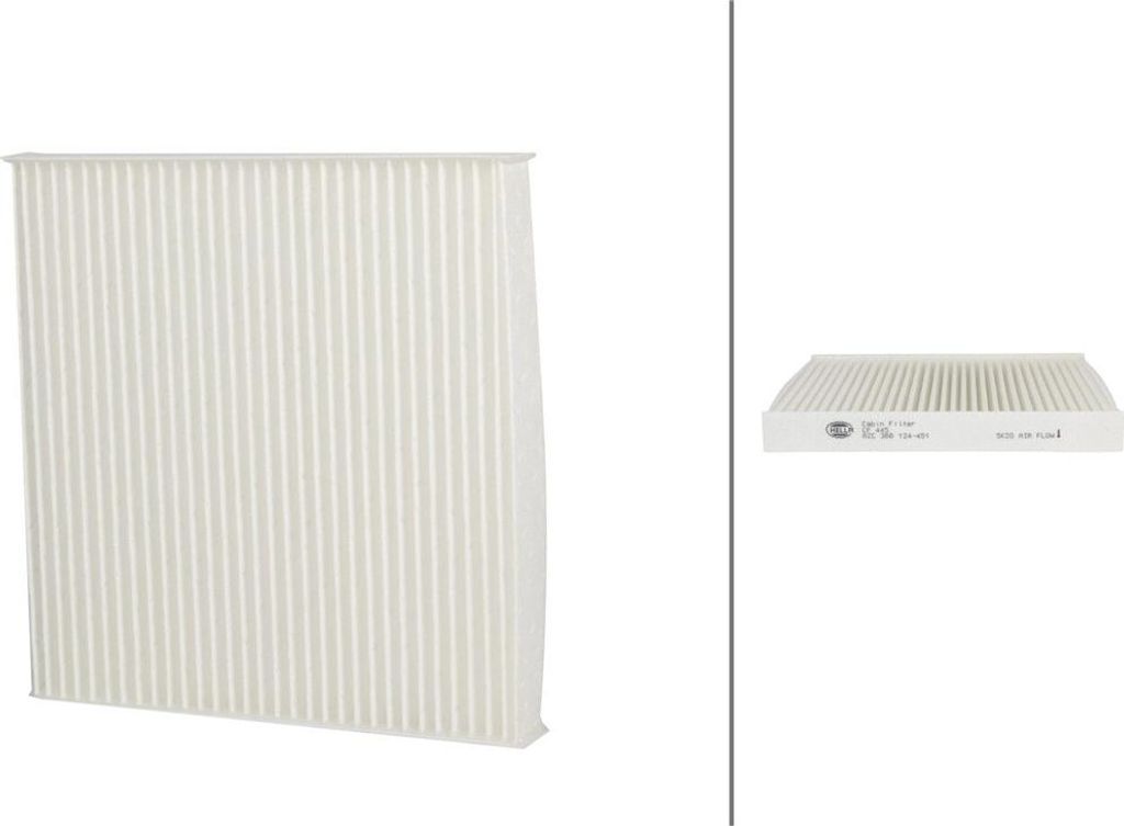 Innenraumfilter Pollenfilter 180 x 178 mm HELLA passend für HYUNDAI i10