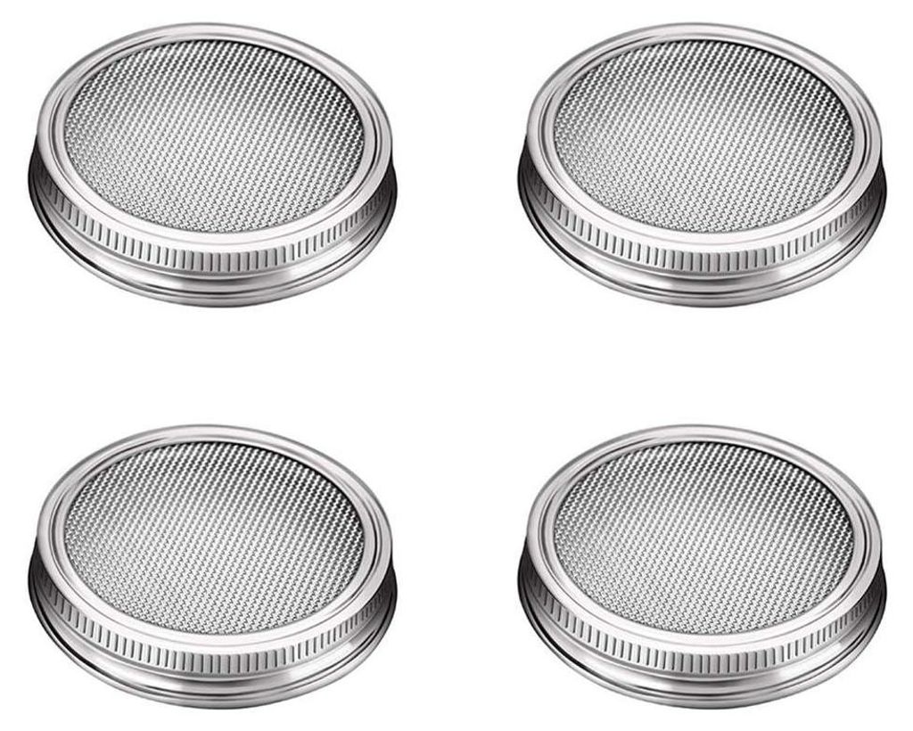 Edelstahldeckel für Keimgläser für Einmachgläser mit großer Öffnung