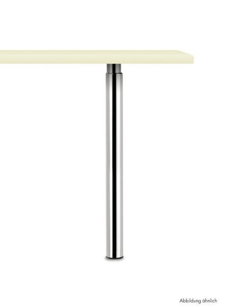Trampolo 50 rund, Stützfuß, edelstahlfarbig, H 880–1060 mm Produktbild 