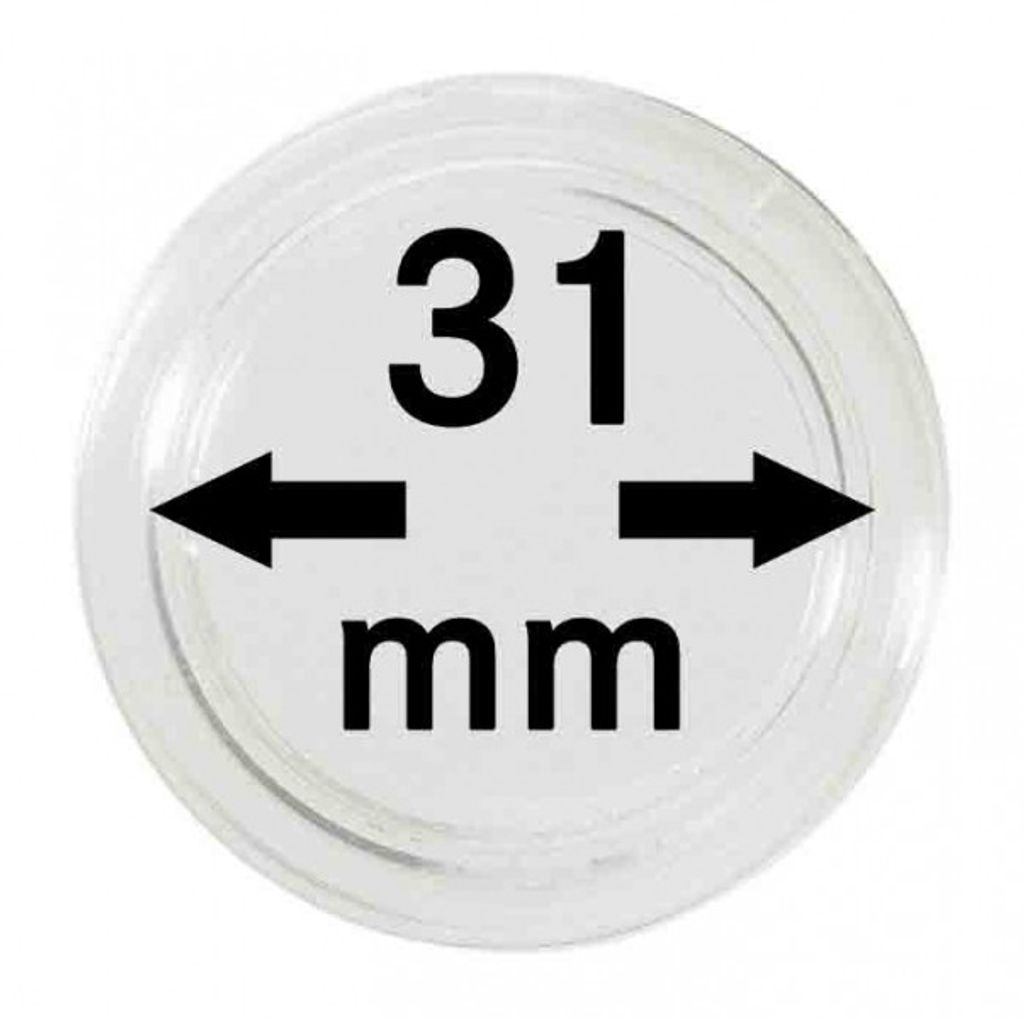 Lindner 2250031P Münzkapseln 31 mm-10er Pack Produktbild 