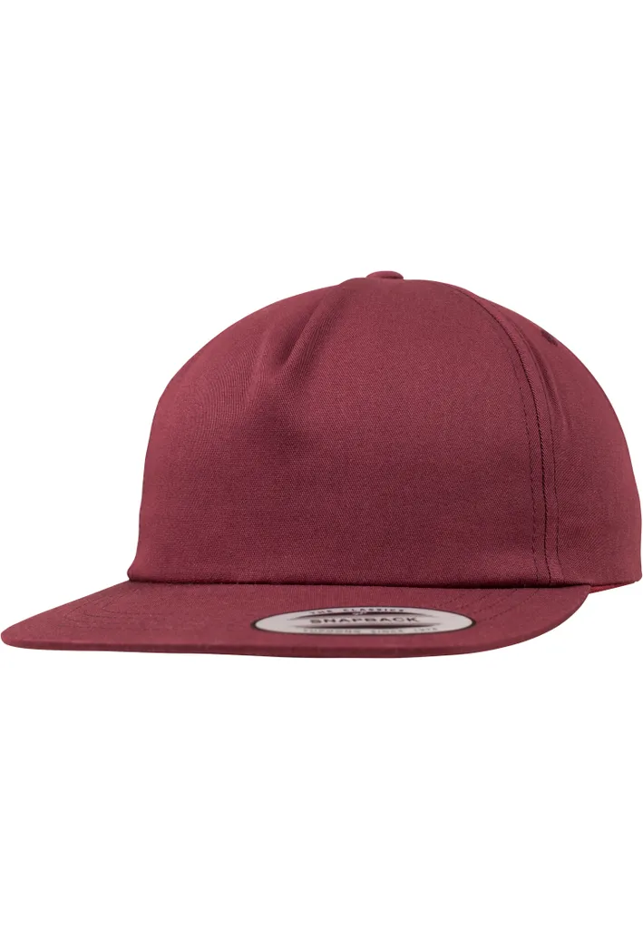 Snapback Flexfit 6502 Maroon - 5 Pannelli Unstructured per Skaters