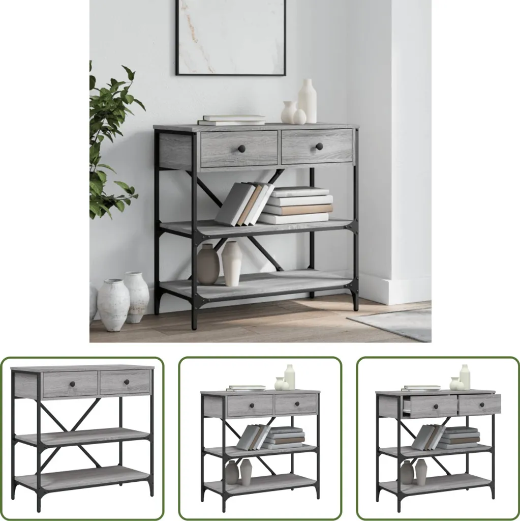 Miglior Consolle per Ingresso Stretto 75x34,5x75 cm Grigio Sonoma