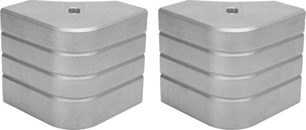 Protection de Ponton de Bateau : Lot de 4 Coins d'Angle en Aluminium