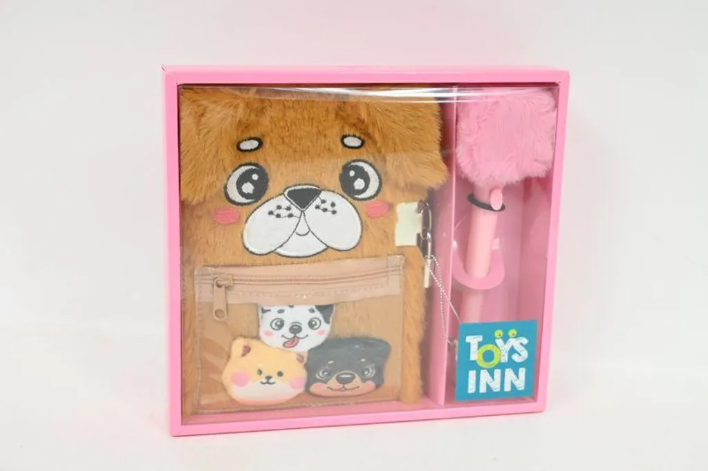 Journal intime STnux Doggie à couverture rigide avec stylo ergonomique
