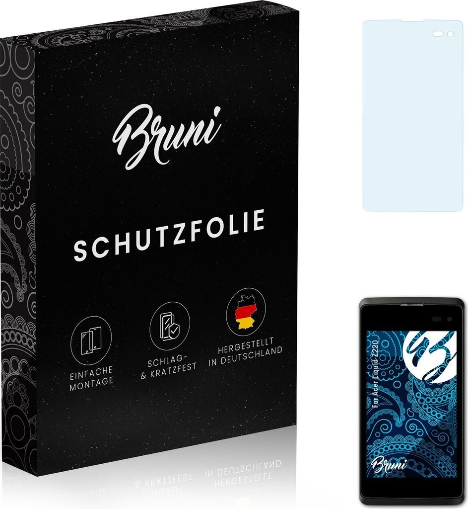 atFoliX 4054274744272, Laptop Bildschirmschutz, Transparent, Acer, Liquid Z220, Klare Bildschirmschutzfolie, Kratzresistent