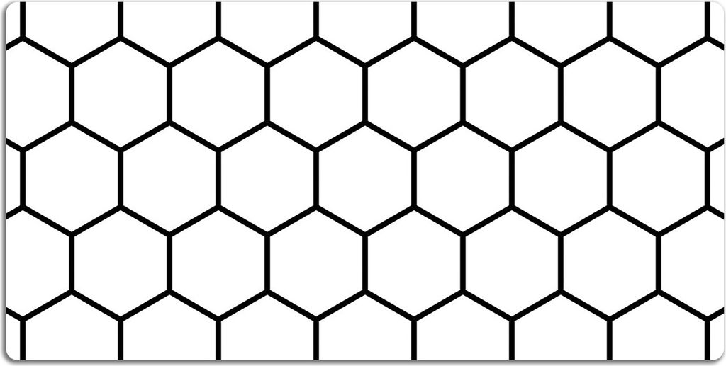 Schreibtischmatte Tischunterlage 120x60 cm Mauspad - Platerhonigmuster