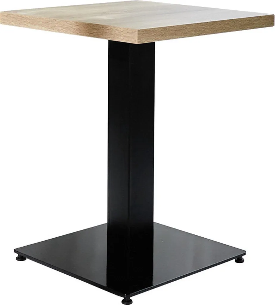 Tavolo Bar Bolt Edge 80x80 Metallo Legno | Arredo Ristorazione Interno
