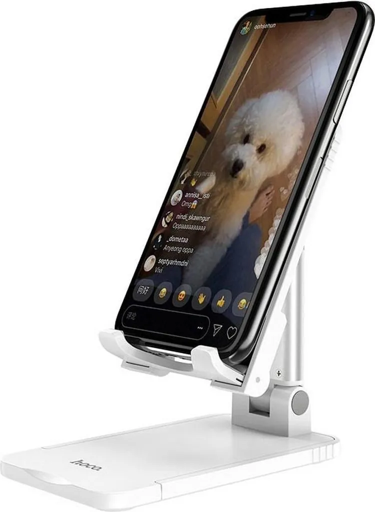 HOCO Supporto Tablet e Cellulare Pieghevole Bianco - Qualità Desk