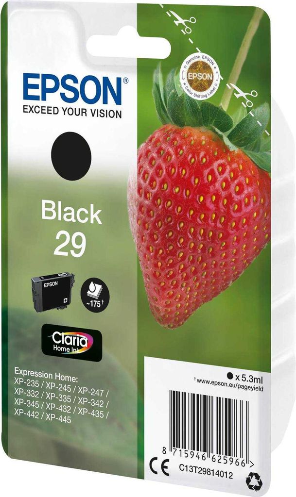 Epson Tintenpatrone schwarz Claria Home 29 T 2981 Obrázok produktu 