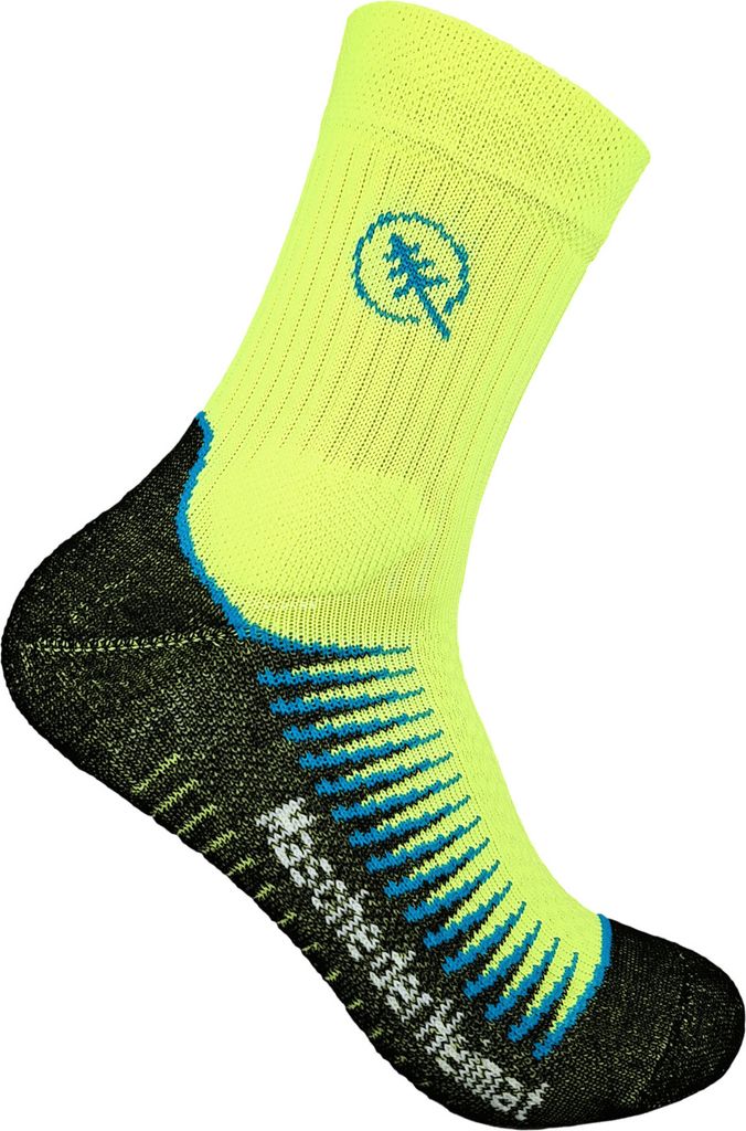 Miriquidi Allround Socke fluogelb azur, lang, 39/42