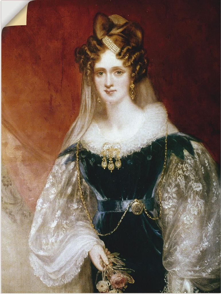 ARTland Wandbild, selbstklebend Königin Adelaide von England, 1831 Größe: 60x80 cm