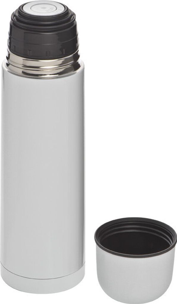 Edelstahl Isolierkanne / Thermosflasche / Thermoskanne / 0,5l / Farbe: weiß