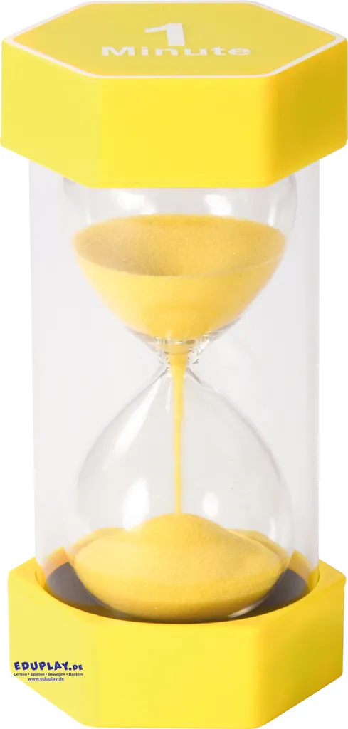 Sablier Géant 1 Minute Haute Visibilité - Plastique Incassable 16 cm
