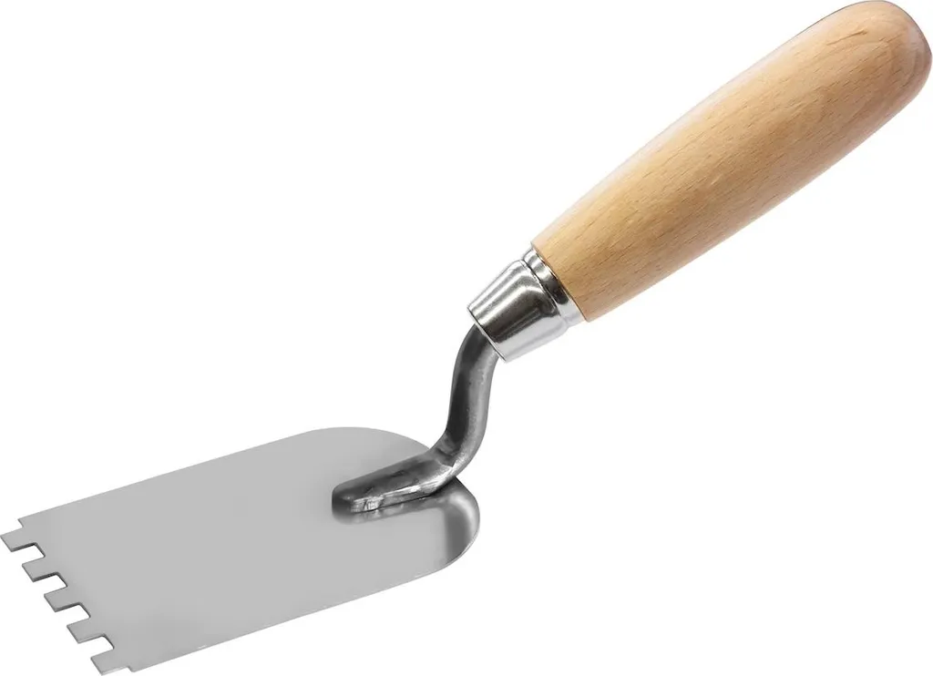 Spatule plâtrier 60mm inox anti-rouille et manche bois confort E6 pro
