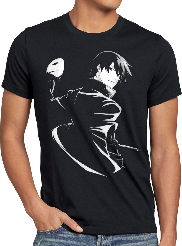 style3 Hei Maske Herren T-Shirt darker than black anime japan