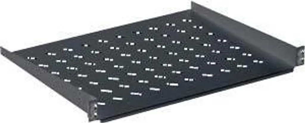 MicroConnect Rack Shelf 19" 1U fixe - Tablette de rangement noir MC-1U - 2