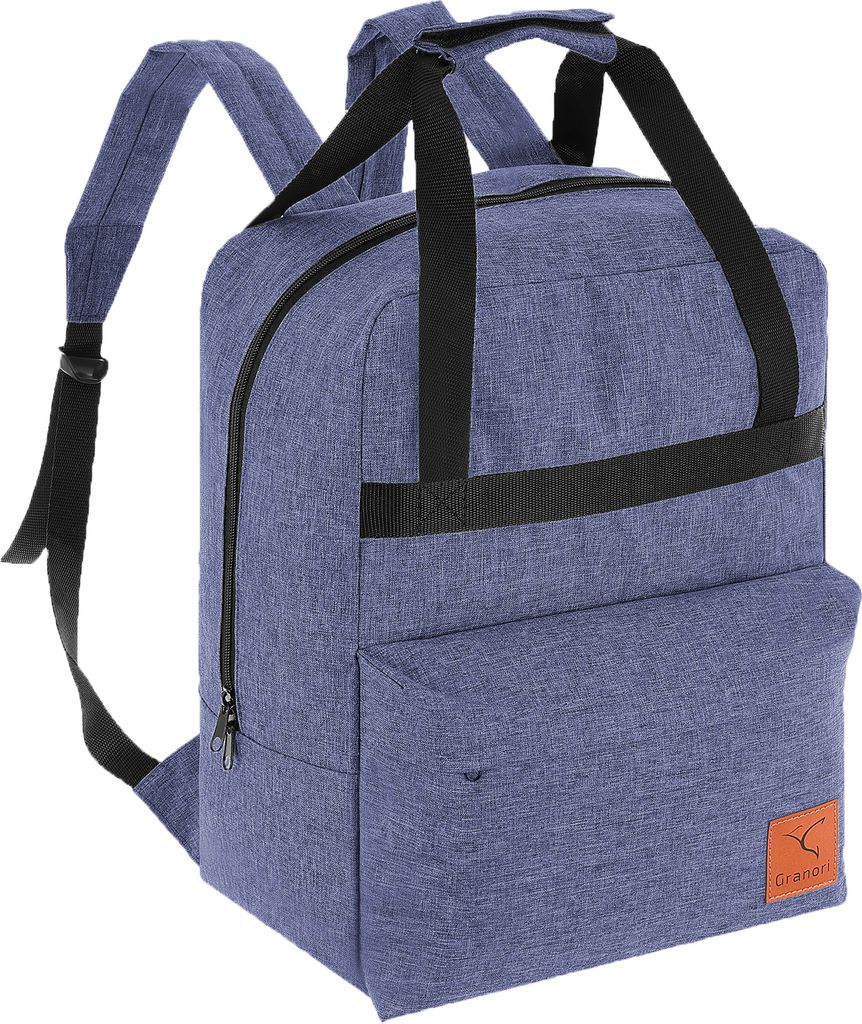 Granori 2-in-1 Damen Handgepäck Tasche Rucksack 40x30x25 cm – Trendiger, leichter & geräumiger Daypack für Urlaub, Schule & Alltag in blau