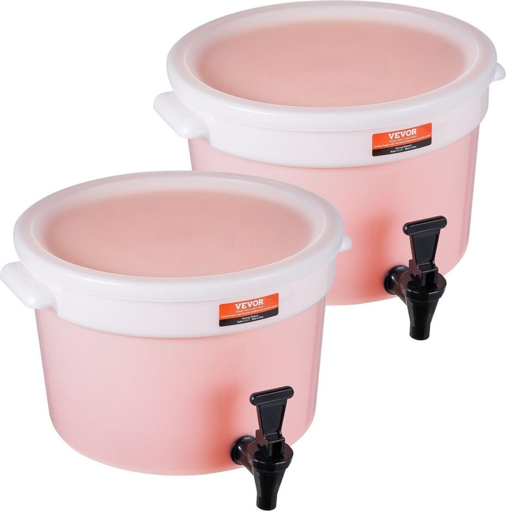 Beverage Dispenser, 3 Gallon Drink Dispensers for Parties, Plastic Juice Dispenser with Spigot and Lid, Iced Tea Lemonade Juice Water Dispenser, fo...