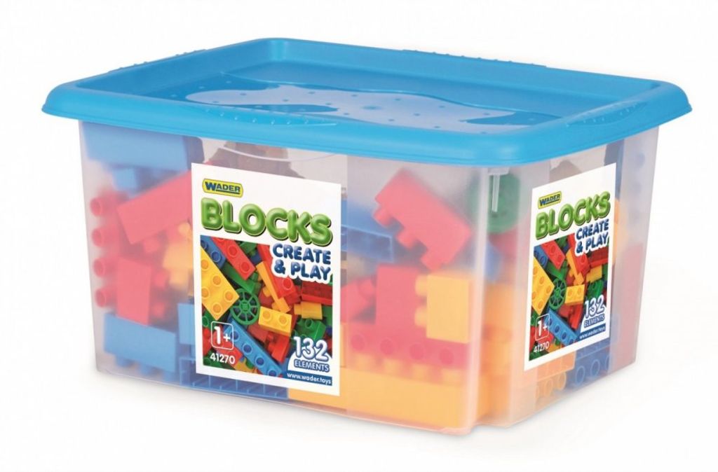 Klocki w pojemniku dla chłopców 132 elementy Obrázek produktu 
