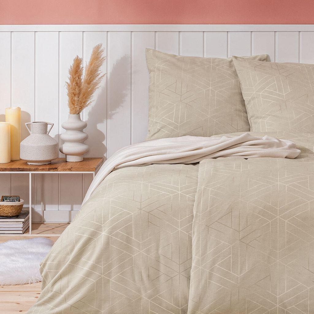 Estella Samt + Seide Flanell Bettwäsche 155x220 Tirolo Produktbild 