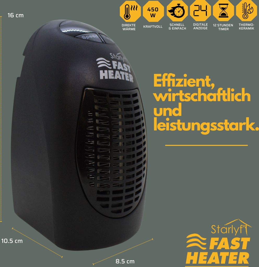 Starlyf® Fast Heater - 400W tragbare und leistungsstarke Produktbild 3