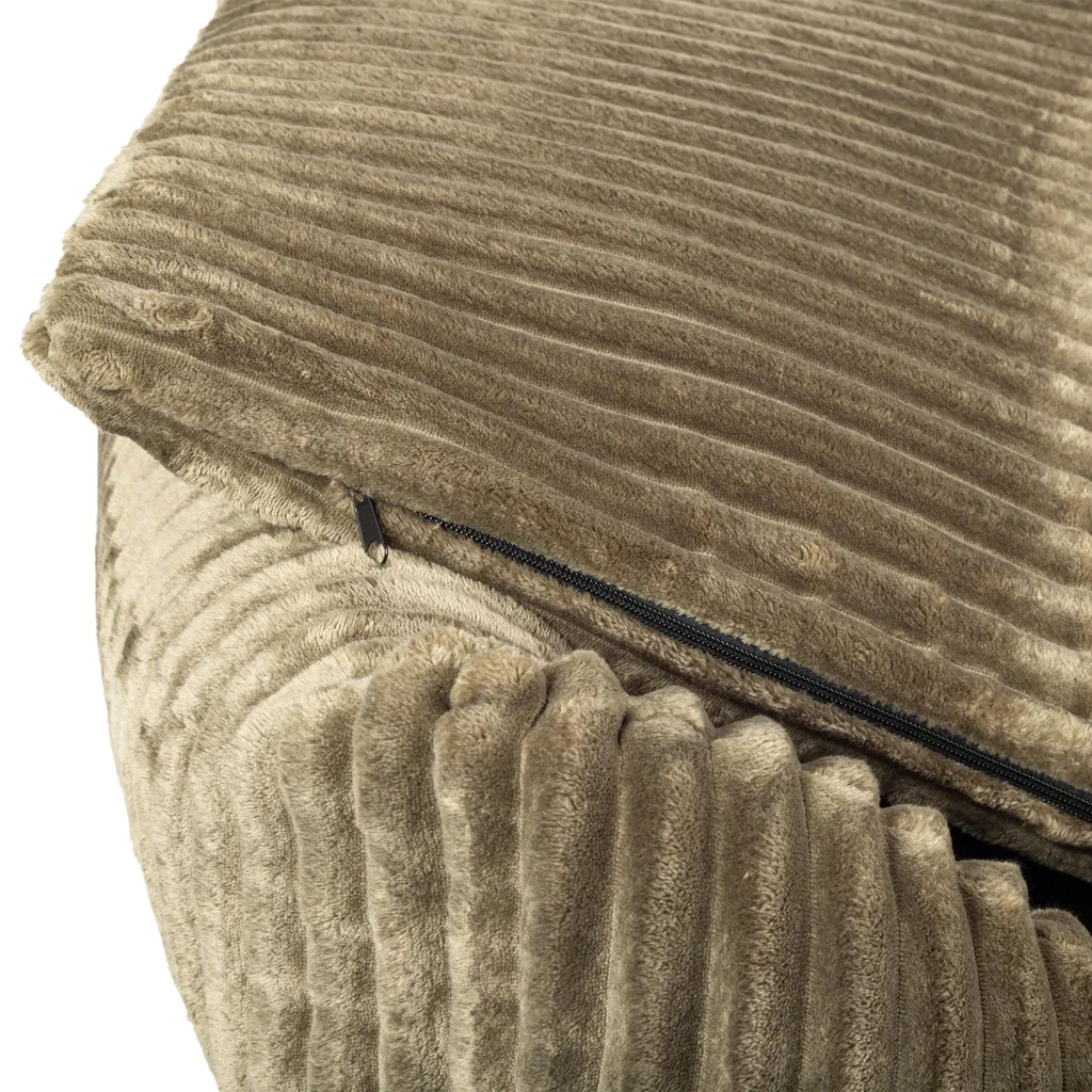 Cuccia Cani Boutique ZOO S 75x65 Verde Oliva | Look Scamosciato Lavabile - 8