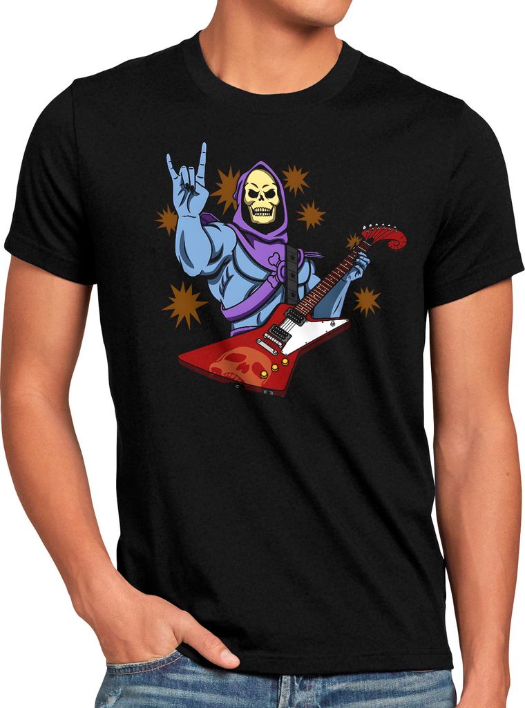 style3 Metal Hard Grayskull Herren T-Shirt he master universe man anime