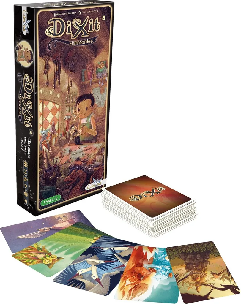 Jeu Dixit 8 Harmonies Extension - Idéal Soirée Jeu Ambiance et Famille
