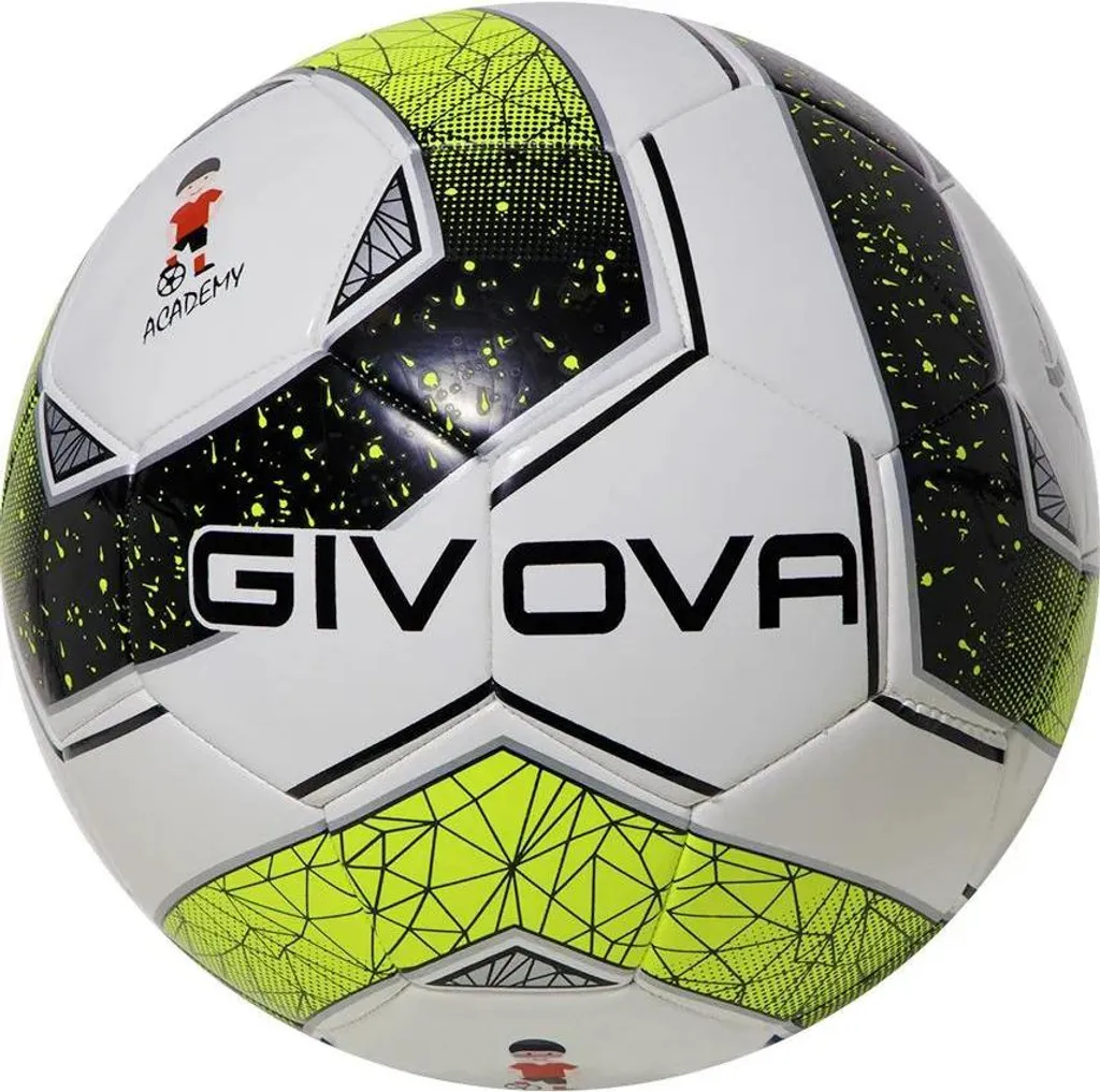 Ballon de football Givova Ball Academy School noir et jaune taille 5