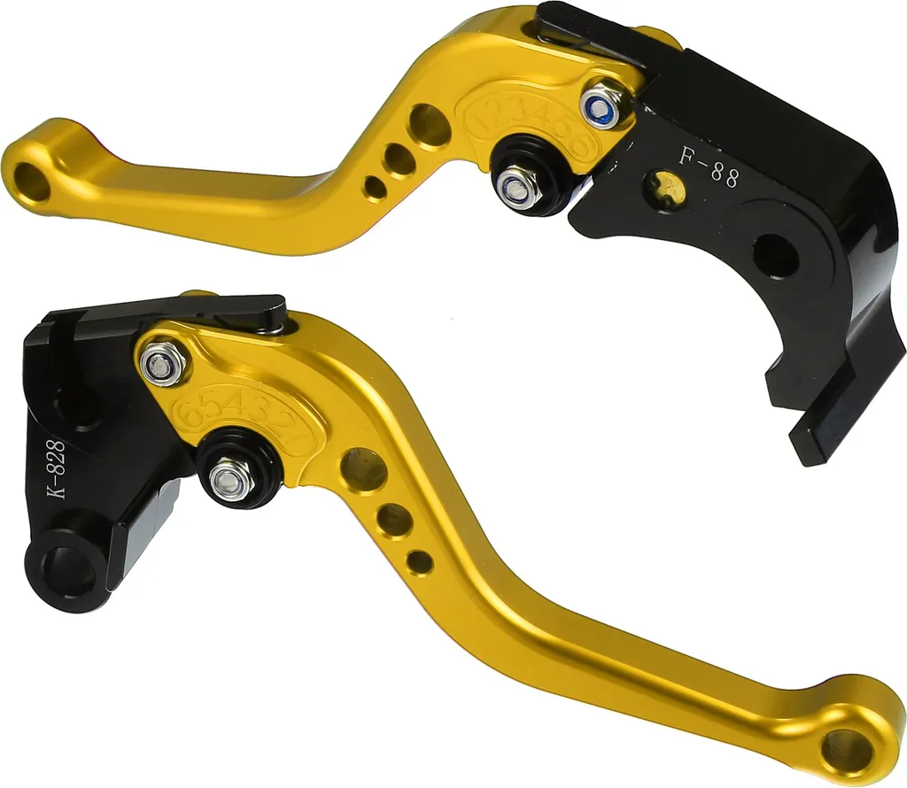 Levier Frein Embrayage Kawasaki Pliable Or : Anti-Casse et Ergonomique