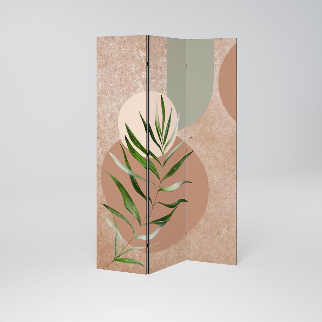 SpaceRebels Paravent Raumteiler - 3-teilig Raumtrenner, Druck 1-Seite - Raumtrenner - Trennwand Wohnung - Room Divider - Spanische Wand Deko Modern...