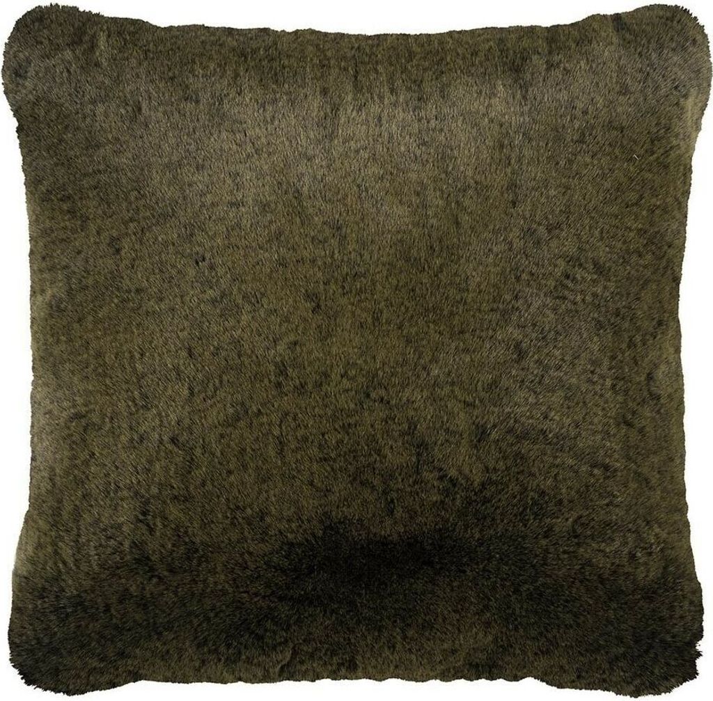 Pad Kissen CHAMPAGNE Fellkissen Olive Kissenhülle 48x48 Fell Kissenbezug Pad Con