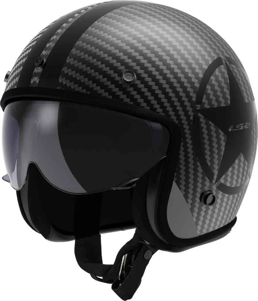 Casque LS2 OF601 Bob II Carbon - Fini les Douleurs de Cou avec le Carbone