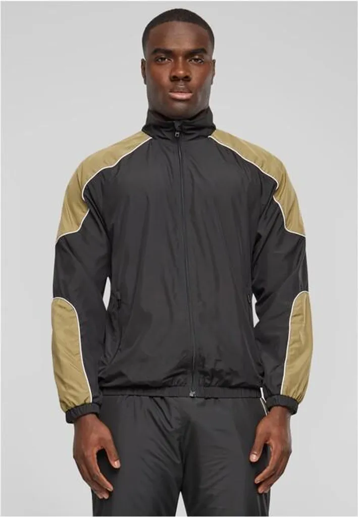 Urban Classics Piped Jacket Nero XL - Minimal Streetwear Giacca