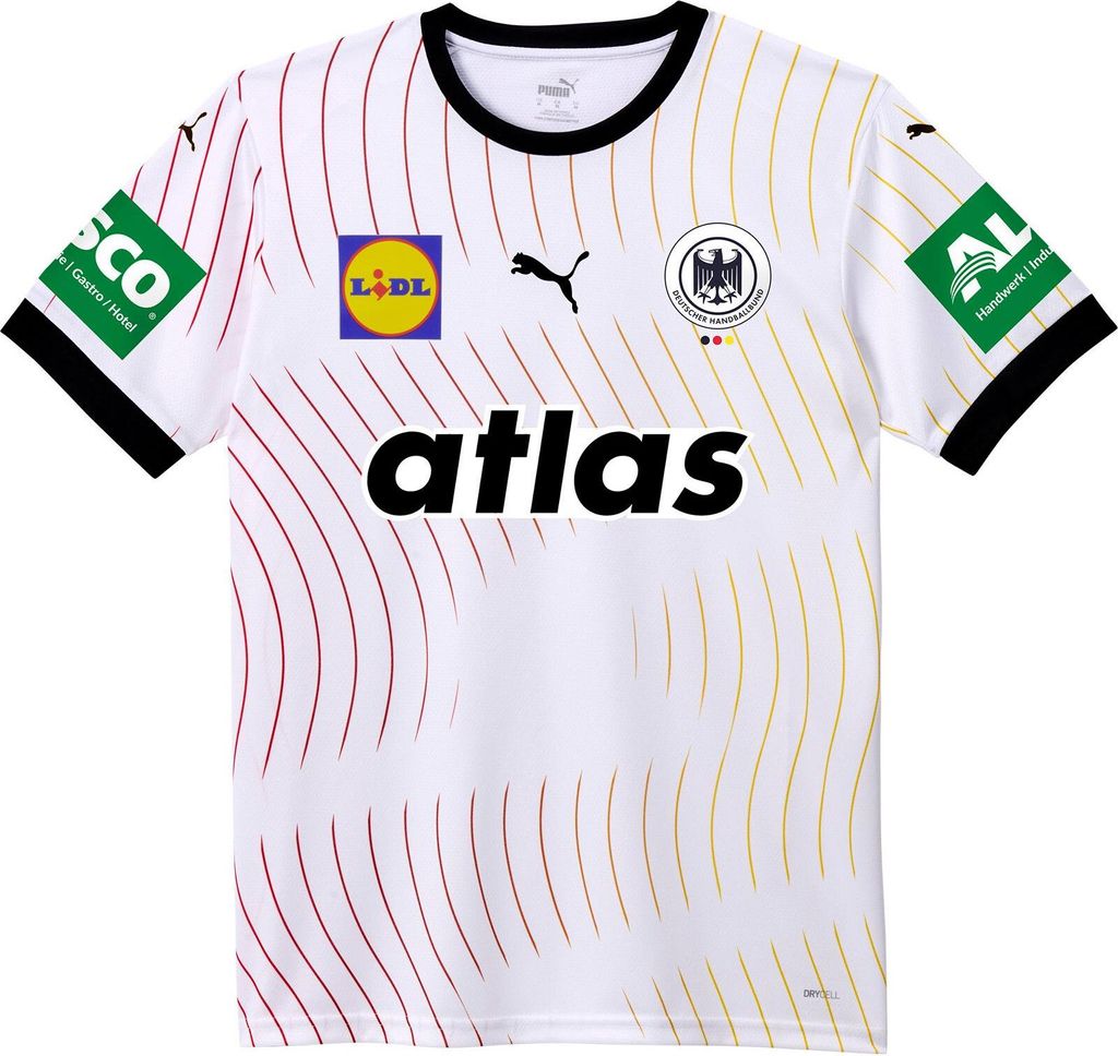 Puma DHB Trikot 2025 Home Herren weiß schwarz Gr 2XL