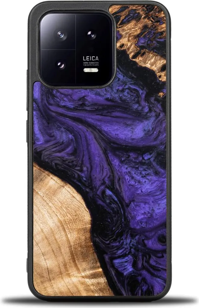 Copertura in legno Bewood Unique - Viola per Xiaomi 13