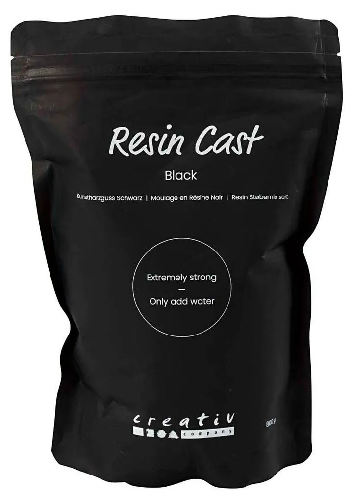 Résine de coulée noire 800g pour créations déco et objets artisanaux
