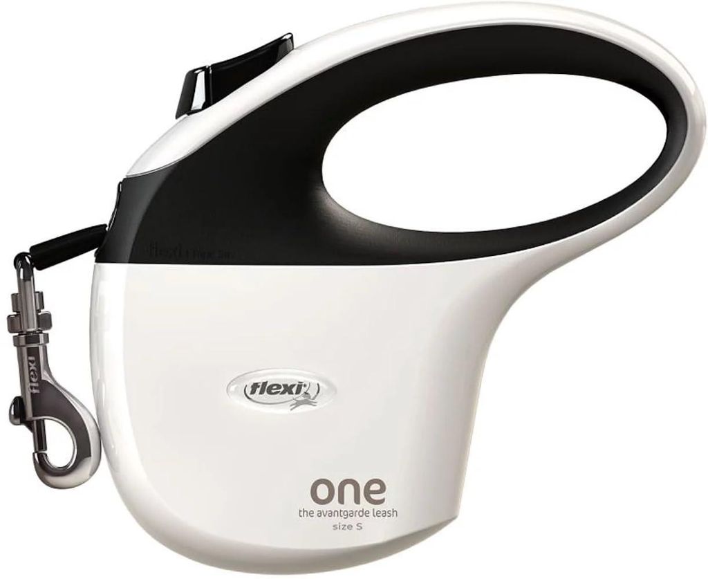 Flexi One S 5 m 15 kg Guinzaglio bianco  Bianco Taglia Immagine del prodotto 