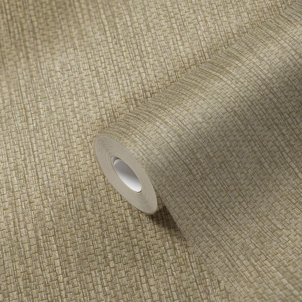 A.S. Creation | Stoffoptik Tapete | Vliestapete | Kollektion #Hygge | 386124 | Grau | 10.05 x 0.53 m | Stoffoptik | Wohn