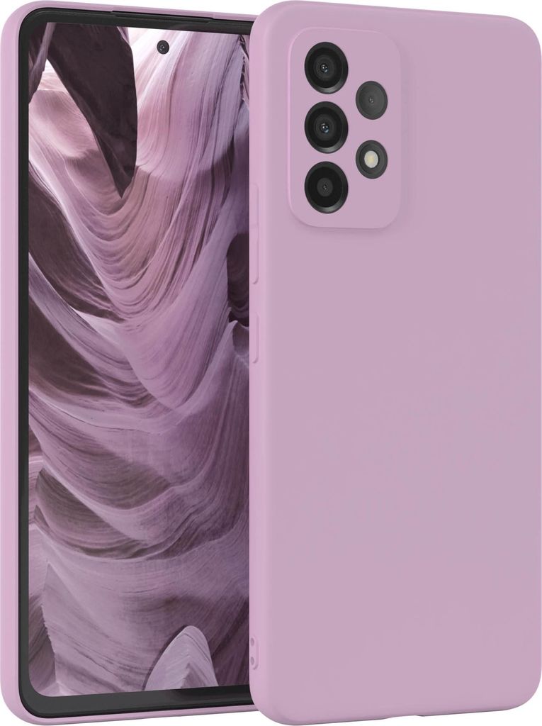 EAZY CASE - TPU Hülle für Samsung Galaxy A53 5G, TPU Case stoßfeste Handyhülle, weiches Cover mit Kameraschutz, Silikonhülle in Lila