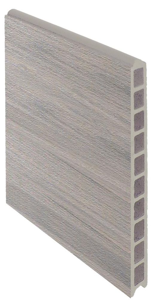 Ligna Gard Musterstück WPC Zaun XL Baltrum Co-extrudiert Kristallgrau 20 cm