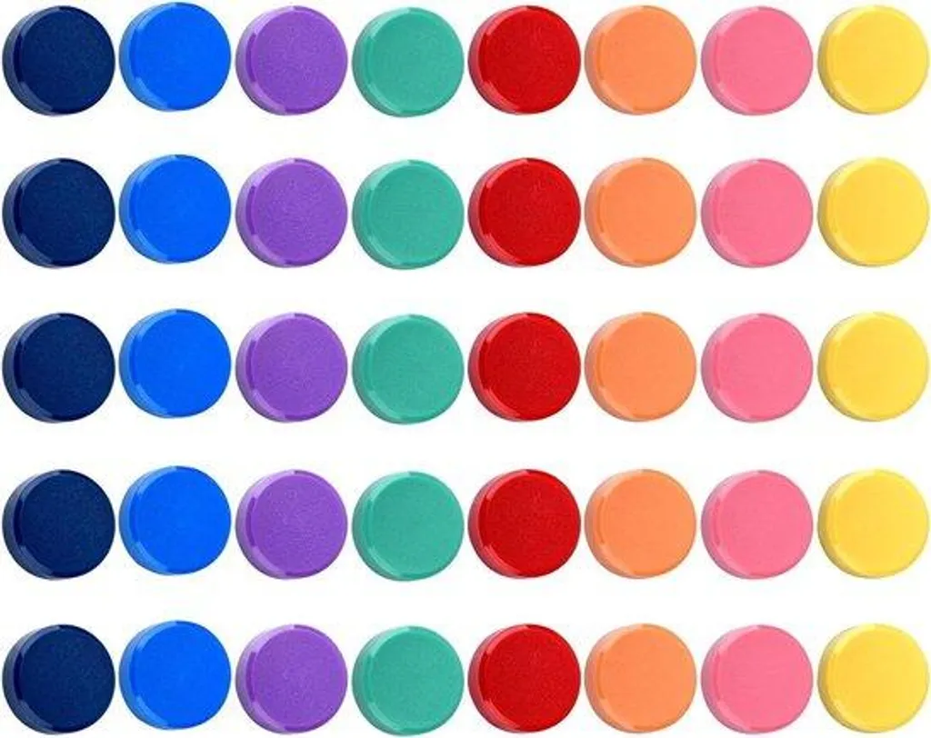Aimants pour tableau blanc magnétique 40 pièces multicouleurs organisation