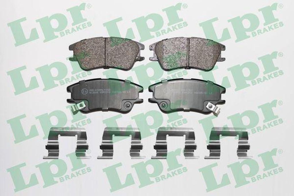 LPR 05P1212 Bremsbelagsatz, Scheibenbremse OE 5810102A10 kompatibel mit Atos